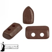 Perles en verre Piros® par Puca® 2x5 mm - Chocolate x10g
