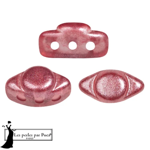 Perles en verre Volos® par Puca® 4x8 mm - Riviera Cherry x10g