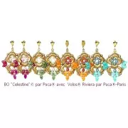 Perles en verre Volos® par Puca® 4x8 mm - Riviera Cherry x10g