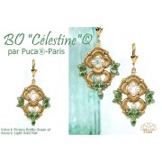 Perles en verre Volos® par Puca® 4x8 mm - Riviera Mocca x10g