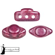 Perles en verre Volos® par Puca® 4x8 mm - Riviera Siam Fuchsia x10g|raw }}