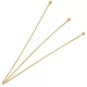 Clous tête boule 50x0.7 mm - Acier inoxydable 304L Doré x50