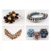 Ripple 12 mm Crystal California Silver x10