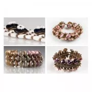 Ripple 12 mm Crystal California Pink  x10