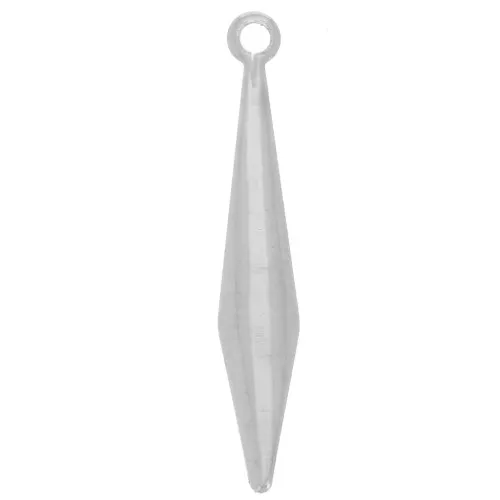 Sequins losanges 20x3 mm - Argenté x6