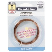 Fil de cuivre rond 0.64 mm - German Style Wire - Laiton antique x10m