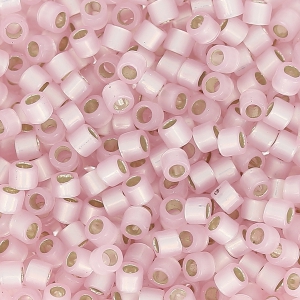 Miyuki Delica 10/0 DBM0624 - Dyed Light Rose Siver Lined Alabaster x8g