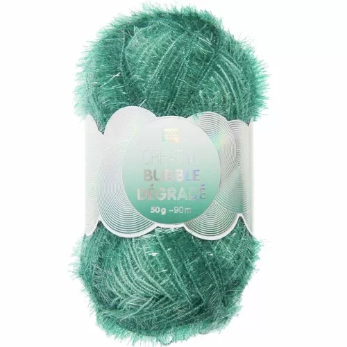 Creative Bubble - Fil à crocheter pour éponge tawashi - Dégradé Lierre x1