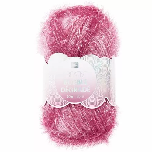 Creative Bubble - Fil à crocheter pour éponge tawashi - Dégradé Rouge x1
