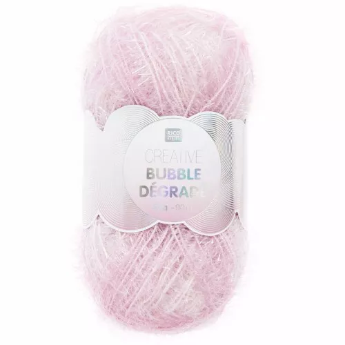 Creative Bubble - Fil à crocheter pour éponge tawashi - Dégradé Rose x1
