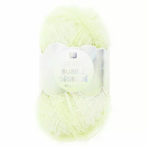 Creative Bubble - Fil à crocheter pour éponge tawashi - Dégradé Jaune x1