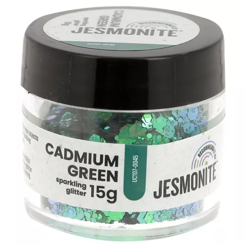Paillettes en flacon - Jesmonite - Vert Cadmium x15g