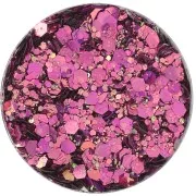 Paillettes en flacon - Jesmonite - Rose Clair x15g