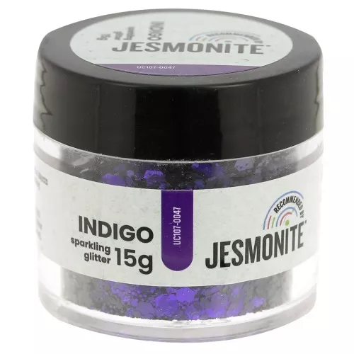 Paillettes en flacon - Jesmonite - Indigo x15g