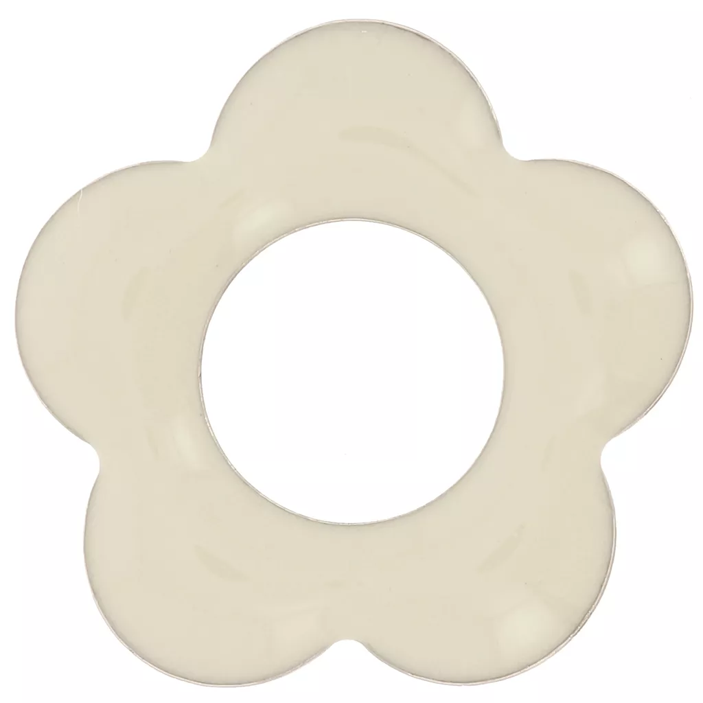 Pendentif Fleur Métal Argenté Kookai - Bijou Occasion Bon État