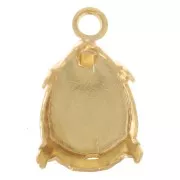 Serti griffe pendentif pour cabochon PureCrystal 4320 14x10 mm - Doré x1
