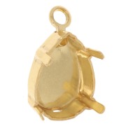 Serti griffe pendentif pour cabochon PureCrystal 4320 14x10 mm - Doré x1