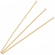 Clous tête plate 40x0.7 mm - Fabrication Européenne - Doré x25 |raw }}