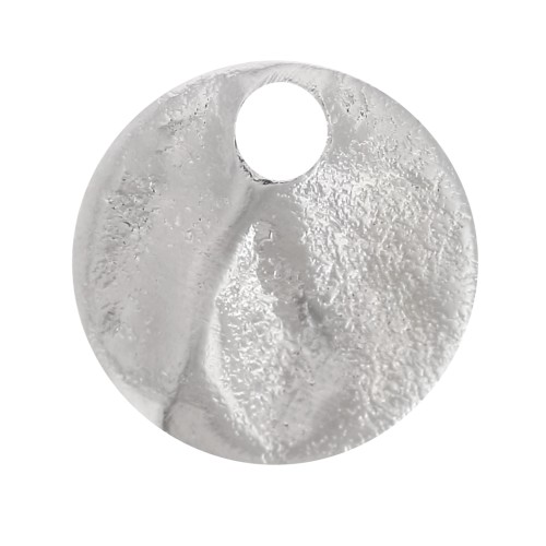 Sequins pastilles froissés 6 mm - Argenté x10