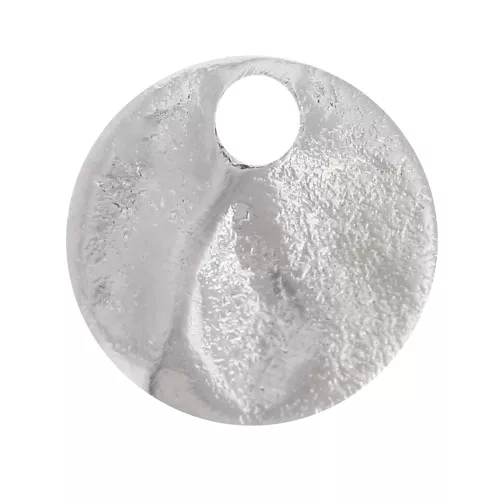 Sequins pastilles froissés 6 mm - Argenté x10