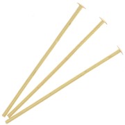 Clous tête plate 25x0.7 mm - Fabrication Européenne - Doré x25|raw }}