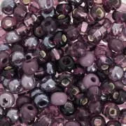 Perles rocailles Preciosa  6/0 4 mm - Mix Violet x20g