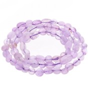 Perles nuggets irréguliers 5 - 6 mm pierre gemme - Light amethyst x40cm|raw }}