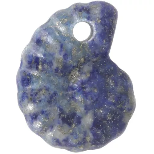 Pendentif coquillage spirale 20x16 mm en pierre gemme - Lapis Lazuli x1