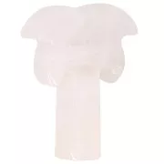 Pendentif palmier 28x22 mm en pierre gemme - Quartz rose x1