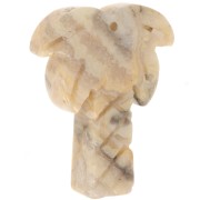 Pendentif palmier 28x22 mm en pierre gemme - Agate crazy x1|raw }}