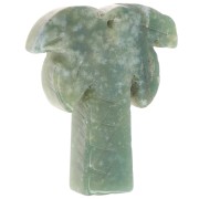 Pendentif palmier 28x22 mm en pierre gemme - Agate Indienne x1|raw }}