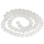 Perles fleur 6 mm en imitation pierre gemme - Opalite x 38cm|raw }}