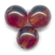 Perles en verre tchèque rondes 10 mm Smoked Topaz x10|raw }}