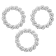 Anneau fermé rond torsadé 8.5x1.8 mm - Argent 925 x1|raw }}