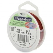 Fil Cablé 7 brins 0.38 mm - Beadalon - Rouge x9,2 m|raw }}