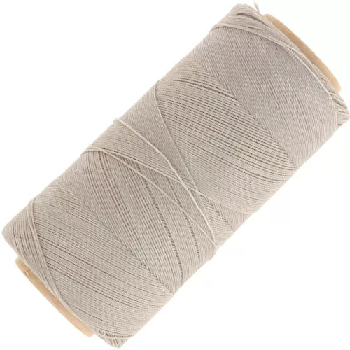 Bobine de fil ciré Linhasita pour micro macramé 0.35 mm - Greige (04) x448m