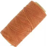 Bobine de fil ciré Linhasita pour micro macramé 0.75 mm - Ambre (388) x228m