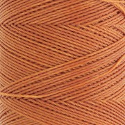 Bobine de fil ciré Linhasita pour micro macramé 0.75 mm - Ambre (388) x228m