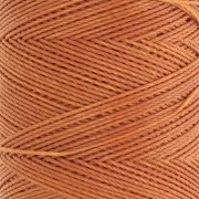 Bobine de fil ciré Linhasita pour micro macramé 0.75 mm - Ambre (388) x228m