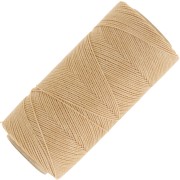 Bobine de fil ciré Linhasita pour micro macramé 0.75 mm - Golden Beige (602) x228m
