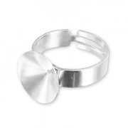 Bague pour cabochon PureCrystal 1122 14 mm en Argent 925 x1|raw }}