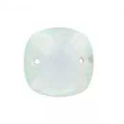 Intercalaire facetté 2 trous carré 10 mm imitation gemme - Hydro Aquamarine x1