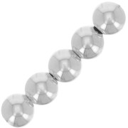 Perles rondes 8 mm avec un trou de 2 mm - Argent 925 x5