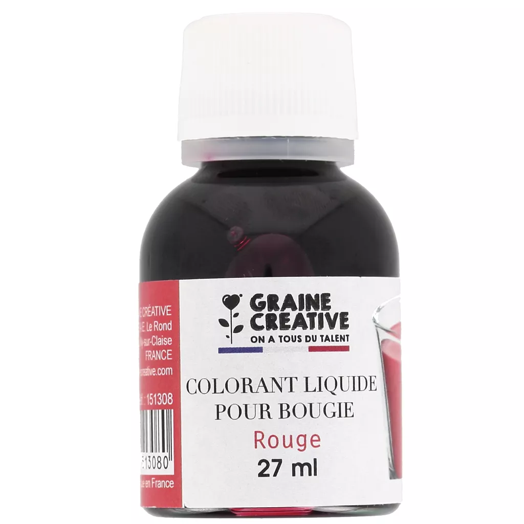 Colorant liquide pour bougie - Rouge x27ml - Perles & Co Colorant liquide pour bougie - Rouge x27ml - Perles & Co