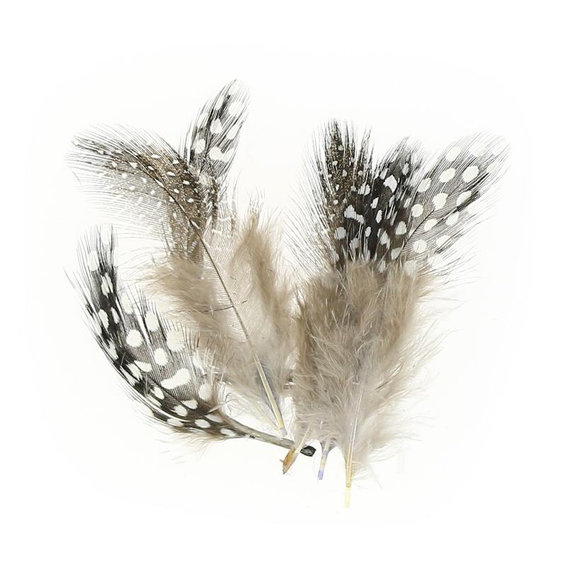 Couronne Décorative En Plumes De Pintade - 26 Cm - Style Bohème Et Ethnique - 4