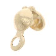 Caches noeud 4 mm avec anneau fermé - Plaqué or 3 microns x4|raw }}