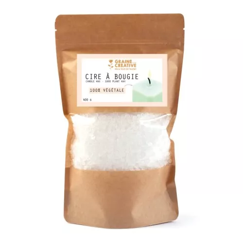 Cire à bougie végétale naturelle x400g
