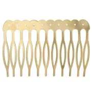 Barrette peigne à cheveux 38x58 mm - Doré à l'or fin x1