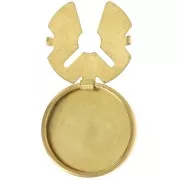 Cache boutons à personnaliser pour bouton de manchette 22 mm - Laiton Brut x1