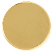 Cache boutons à personnaliser - 22 mm - Doré à l'or fin x1